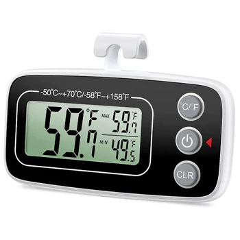 Термометър за хладилник, Цифров Термометър за хладилник, Водоустойчив Монитор термометър с фризер за дома, 1 бр.