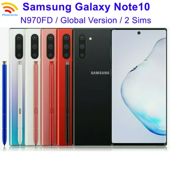 Оригинален Samsung Galaxy Note 10 Note10 N970FD с две Sim карти, Android 256 GB ROM 8 GB RAM, NFC восьмиядерный 4G LTE