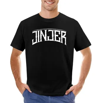 Тениска Jinjer, тениски големи размери, черни тениски по поръчка, тениски с котки, мъжки тениски в опаковка