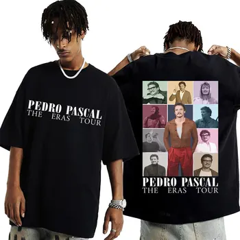 Comfort Colors® Pedro Pascal 2023 Тениска, вдъхновена от турнето епохи, Модна тениска в стил хип-хоп, пънк-Рок, Мъжки памучен тениска Оверсайз