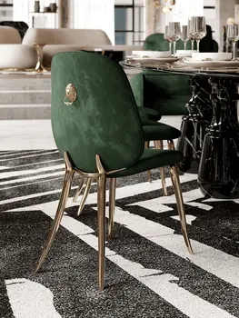 Стол за почивка, луксозно обяд стол от чиста мед, дизайнерска обстановка, стол за приемане на гости в хола, без подлакътници, высококлассное стол за грим