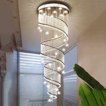 Скандинавски начало декор трапезария окачен лампа осветление в помещенията кристален лампа, окачена лампа полилей лампи за дневна