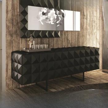 Кабинет на верандата в стил модернизъм, изчистен сервант за всекидневната, декоративен шкаф, запирающийся шкафче, сервант