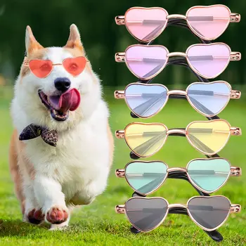 Слънчеви очила ретро кукли, Модни Котешки слънчеви очила, Метални слънчеви очила за малки кученца, Слънчеви очила за партита, Cosplay, подпори за фотосесия
