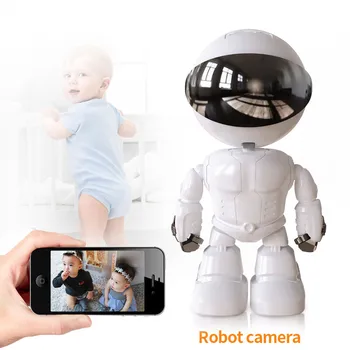 1080P Робот IP камера за Сигурност WiFi Безжична 2 Мегапикселова камера за видеонаблюдение Умен Дом за Видеонаблюдение на P2P Домашни любимци следи бебето