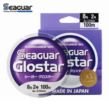 2023 100% Оригинална НОВА SEAGUAR GLOSTAR 4LB-70LB Япония 100% Фторуглеродная риболов линия на 100 М/60 м 50th Anniversary Limited Pecsa