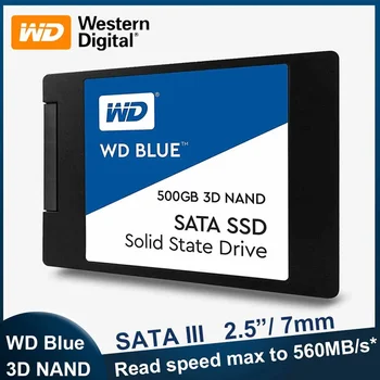 Western Digital WD Blue 3D NAND Вътрешен твърд диск SSD SATA III 6 GB/сек. 2,5 