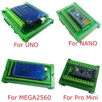 Крепежный Винт DIN-Рейк Крепежный Винт Клеммная Актуално Адаптер Модул За Arduino UNO/MEGA2560/NANO/Pro Mini Board