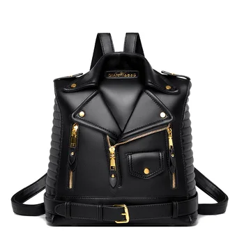 Нова дамска чанта от веригата в европейския и американския стил, яке от мека кожа, моден тренд, универсална дреха, раница mochila