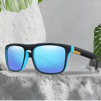 Мъжки цветни поляризирани слънчеви очила За шофиране, Очила с антирефлексно покритие, Модни слънчеви очила в квадратна рамка, Улични очила с защита от uv