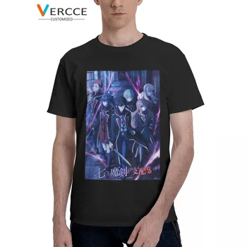 Тениска С аниме Reign Of The Seven Spellblades, Памучни тениски с високо качество, Уникални облекла, Тениски За Мъже и Жени, Идея за подарък
