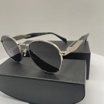 Слънчеви очила с веригата от ацетат сплав Овална форма Слънчеви очила за жени, черни Реколта Маркови Дизайнерски модни летни дамски слънчеви очила за момичета UV400