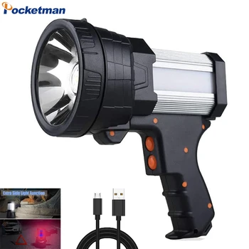 Ръчно USB Акумулаторна Джобен фенер Pocketman, Тактическо фенерче, Работно фенерче, трайни прожектор, фенер прожекторный