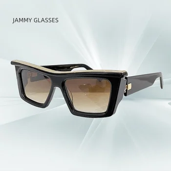 2023 Нови Слънчеви очила 131A За жени, Мъжки слънчеви очила, квадратни Очила BM, Шпионски Модни Реколта Извънгабаритни Луксозни Дизайнерски Маркови Jennie UV