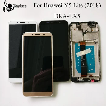 100% Тестван от 5,45 инча за Huawei Y5 Lite (2018) DRA-LX5 Пълен LCD сензорен дисплей и цифров преобразувател В събирането с рамка
