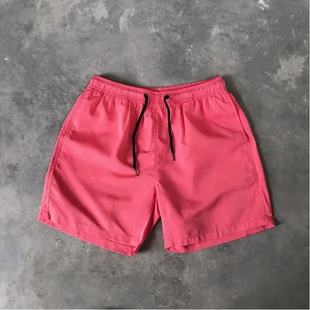 Мъжки Ежедневни Панталони Плодов цвят, Панталони от пет части, Плажни Панталони