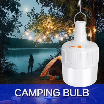 Преносима лампа за палатка с мощност 50 W, акумулаторен фенер за къмпинг, градинска лампа USB, led предупредителни светлини за тераса, веранда, градина