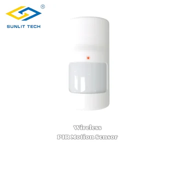 433 Mhz Безжични вътрешен датчик за движение PIR неподатливост на домашни любимци Батерия Инфрачервен сензор за система за домашно сигурност анти-кражба защита