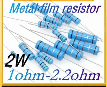 10шт 2 W 1% Метален филмът резистор 0,1 R 0,12 0,15 R R 0,18 R 0,22 R 0,24 R 0,27 R 0,3 R 0,33 R 0,36 R 0,39 R 0,43 R 0,47 R 0,5 R 0,1 R-1M