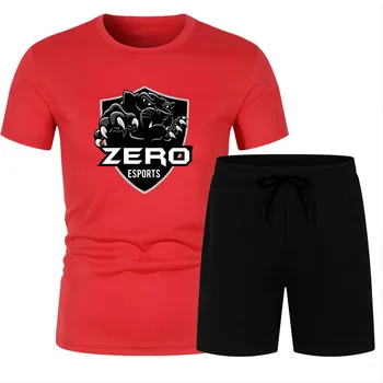 Летни спортни игри на открито, за възрастни, мъжка тениска с кръгло деколте, плажен комплект панталон, многоцветен дишаща быстросохнущий отпечатва с главни букви 2D zero