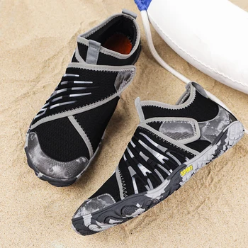 Водна обувки за плуване, плаж, нескользящая водна обувки, бързосъхнеща обувки за сърф бос, Дамски, Мъжки маратонки, износоустойчиви за разходки по езерото