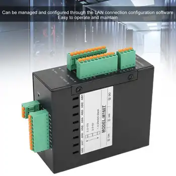 DC9-36V M160T Ethernet Модул за дистанционно събиране на данни и входно-изходни Modbus TCP Модул за защита срещу електростатично разреждане 15 кВ и led индикатор