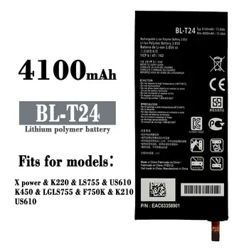 Оригинална Батерия BL-T24 4100 mah за LG K220 X Power K220ds K220dsk K220dsz K220y K220z Ls755 Батерии на мобилни телефони BL T24