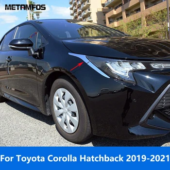 За хечбек на Toyota Corolla 2019 2020 2021 Хромирани фар на светлината, тампон върху клепачите, веждите, фаровете, Декорация, Аксесоари за стайлинг на автомобили