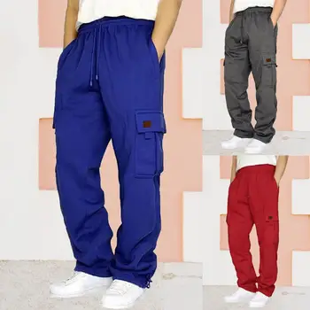 2023 Мъжки Джоггеры-карго, ежедневни панталони в стил хип-хоп с джобове, мъжки, спортни панталони, градинска облекло, панталони