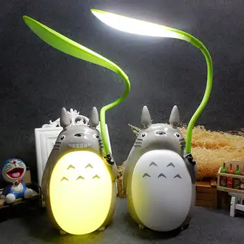 Творчески Нощни осветителни Тела, Led Cartoony Тоторо Ворм Лампа USB Oplaadbare Leestafel Bureaulampen Voor Kinderen Подарък За Домашен интериор Новост