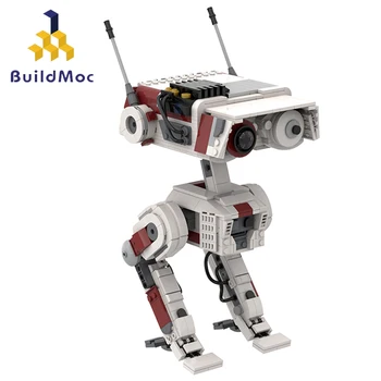 Buildmoc Игрални филма Технически роботи Fallen Order BD-1 Интелигентен робот Събиране на строителни блокове, Играчки за деца Подаръци Играчка