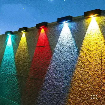 ZK40 Led светлини от слънчева градина е Супер ярки водоустойчиви лампи на слънчеви батерии, Балконските стъпала, Улично осветление, външен led монтиран на стената лампа
