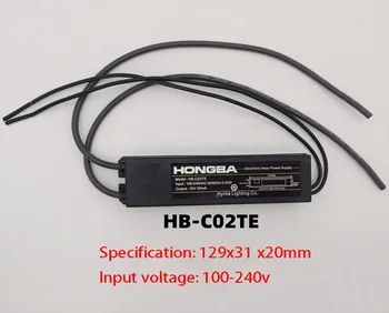Неоновите електронен трансформатор HB-C02TE висока честота и високо напрежение баласт 3 кВ 100-240 В Източник на захранване
