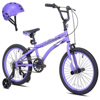 18-инчов велосипед Slipstream с каска, лилаво