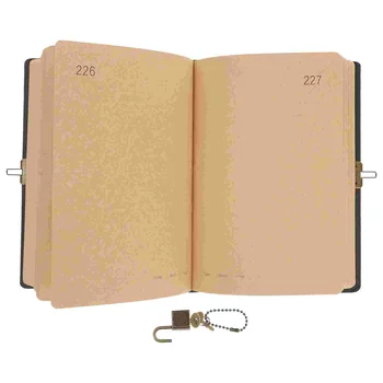 Записная книжка с ключалка 365 дни Таен дневник Прекрасен бележник за писане на дневник за студент Мъж Жена (случаен стил)