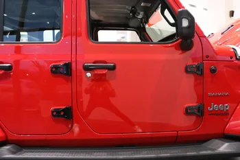 SXMA Оригиналната украса на капачката на Врата на панти Предната и Задната Врата на панта Аксесоари за външни облицовки ABS за Jeep Wrangler JL 2018 + 8ШТ