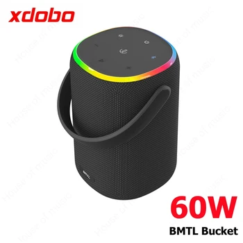 BMTL Кофа 60 W Висококачествен Безжичен Външен Говорител TWS Стерео Звук IPX7 Водоустойчив Портативен Bluetooth Високоговорител XDOBO Автентичен