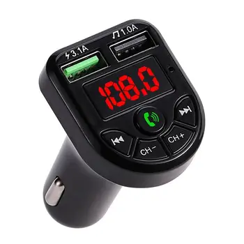 Горещ Автомобилен Bluetooth MP3-модулатор Плейър FM предавател Авто AUX Безжичен Авто модулатор Радио USB зарядно за Кола с дистанционно управление