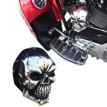Калъф за рога с череп на Мотоциклет, калъф за рога с череп на Мотоциклет, калъф за рога с череп Мото аксесоари за мотоциклети за повечето модели Мото