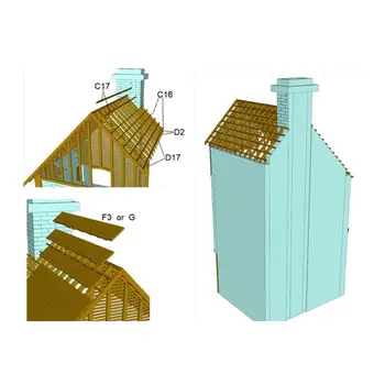 Небоядисана Комплекти Модели на сгради 1/35, Руините на Дома, 3D Пъзели за Ландшафта