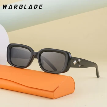 WarBLade 2023 Черно-Кафяви Правоъгълни Слънчеви Очила с UV400, Дамски Модни Квадратни Слънчеви Очила За Мъже, Лидер на Продажбите, слънчеви Очила Унисекс, Дамски 