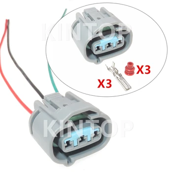 1 Комплект 3-Контактни клемм за автомобилни кабели, водоустойчив конектор, автоматичен Пластмасов корпус, розетка за кабели с кабели