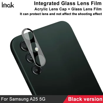 За Samsung A25 5G Black версия Фолио за обектива на камерата IMAK High Definition Прозрачно износостойкое Стъкло