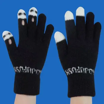 Запазване на топлината Възли Ръкавици, Модни Студената еластични ръкавици със сензорен екран, Откриващи пръстите, Ветроупорен ръкавици с пълни пръсти, Зимни