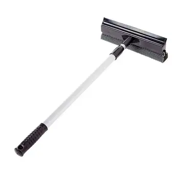 Домашен Инструмент за почистване на стъкла Двустранен телескопичен прът, препарат за миене на прозорци, Ракел, Чистачка, Гъба с дълга дръжка, четка за зъби-чистач