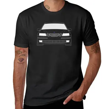 Нова тениска на Saab 9-3 2003-2014 с графични надписи, тениски оверсайз, мъжки забавни тениски