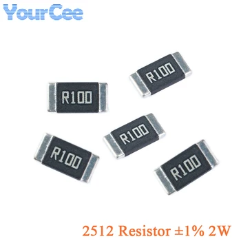 50ШТ Съпротива сплав 2512 SMD ±1% Резистор с мощност 2 W 0.025 0.03 0.04 0.05 0.06 0.07 0.075 0.08 0.1 0.2 0.22 0.3 0.33 0.5 R Ω