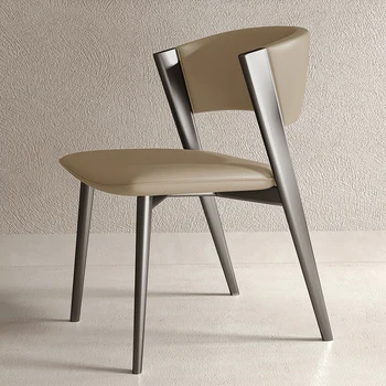 Мобилни кухненски офис трапезни столове в Скандинавски стил, луксозни външни метални Модерни трапезни столове, дизайнерски аксесоари за дома