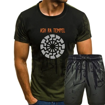 Тениска Ash Ra TempleT с трафаретным принтом, риза с къс ръкав, памучен мъжки t-shirt