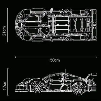 911RSR Състезателна кола Формула за Изграждане на Блокове, Тухли, Комплекти направи си САМ Град Скорост на Тухли, Играчки За Деца, Детски подаръци Модел 42096
